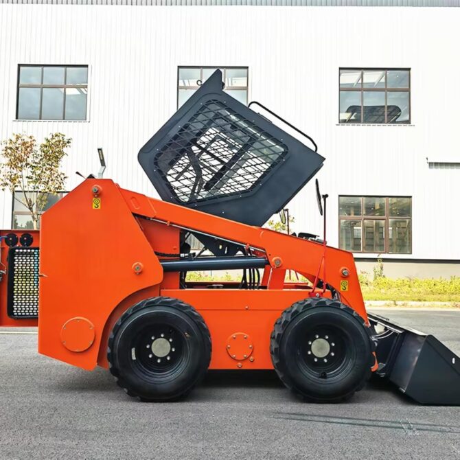 Mini chargeuse à double usage avec accessoires à changement rapide Mini pelleteuse idéale pour l'agriculture, le déneigement et la démolition