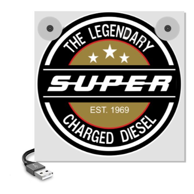 LEGENDARY DIESEL SUPER - MINI ENSEIGNE DE PARE BRISE