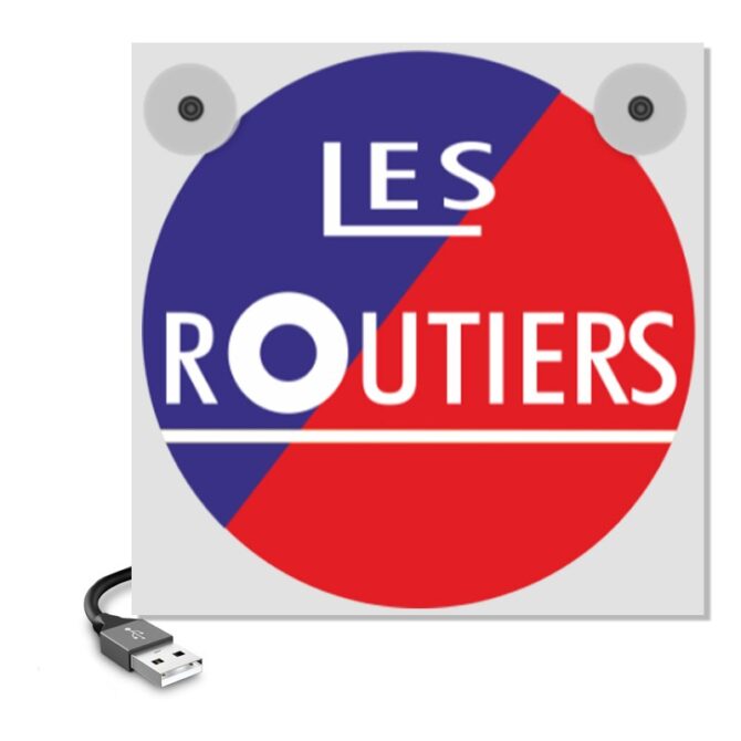 LES ROUTIERS - MINI ENSEIGNE DE PARE BRISE