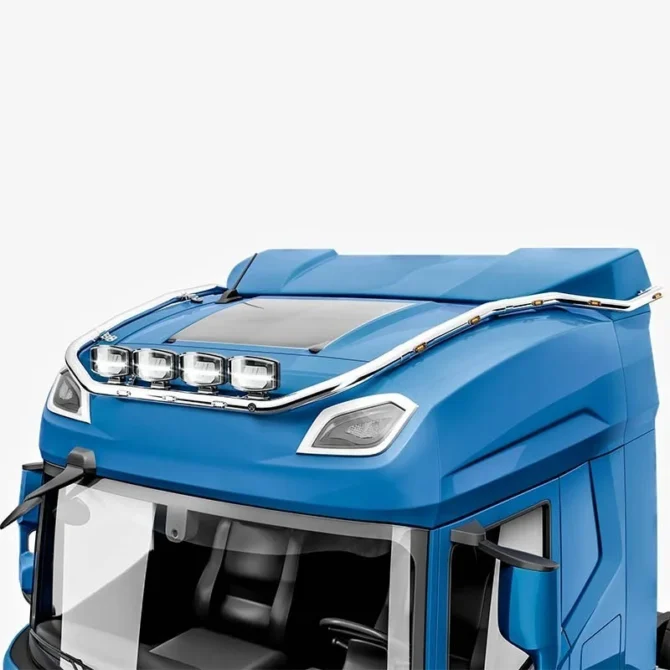 Rampe de toit Daf XG et XF 2021 Modèle Top option LEDS et 4 supports de phares - Compatible