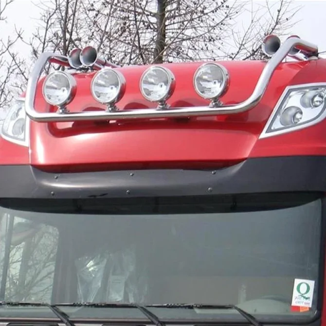 Rampe de toit inox Daf XF 105 Super Space Cab pré-câblée 4 sorties Type B