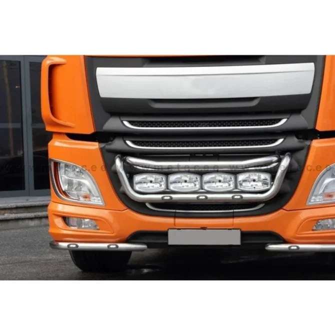 Rampe de calandre Daf XF Euro 6 en inox pré-câblée option LEDS