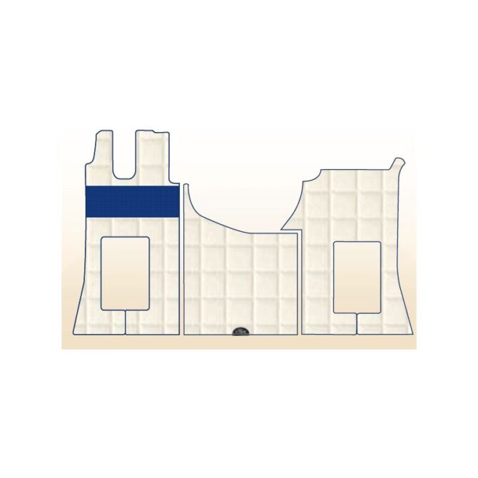 TAPIS ERNEST CAMION MERDES SIMILI CUIR - MERCEDES ACTROS depuis 2012 GIGA/BIG/STREAM SPACE siège passager fixe